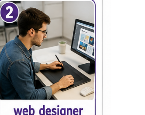 Web designer card