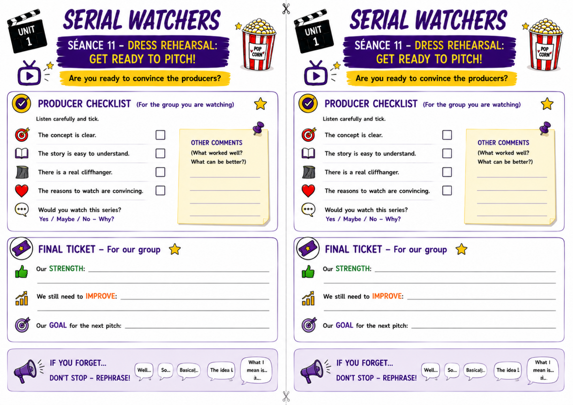 Producer Checklist S11